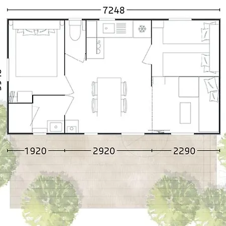 Mobil Pour 6 Personnes Avec Terrasse - Api-1-52-640
