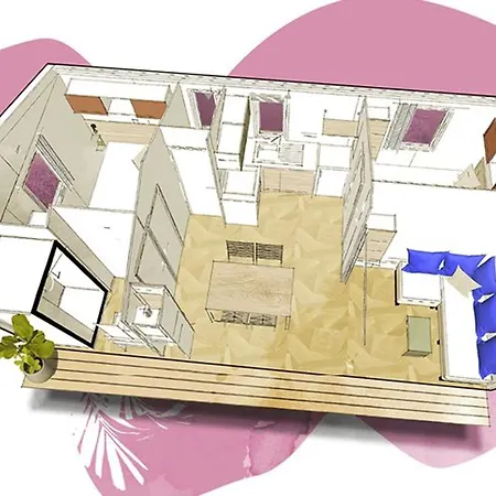 Mobil Pour 6 Personnes Avec Terrasse - Api-1-52-640